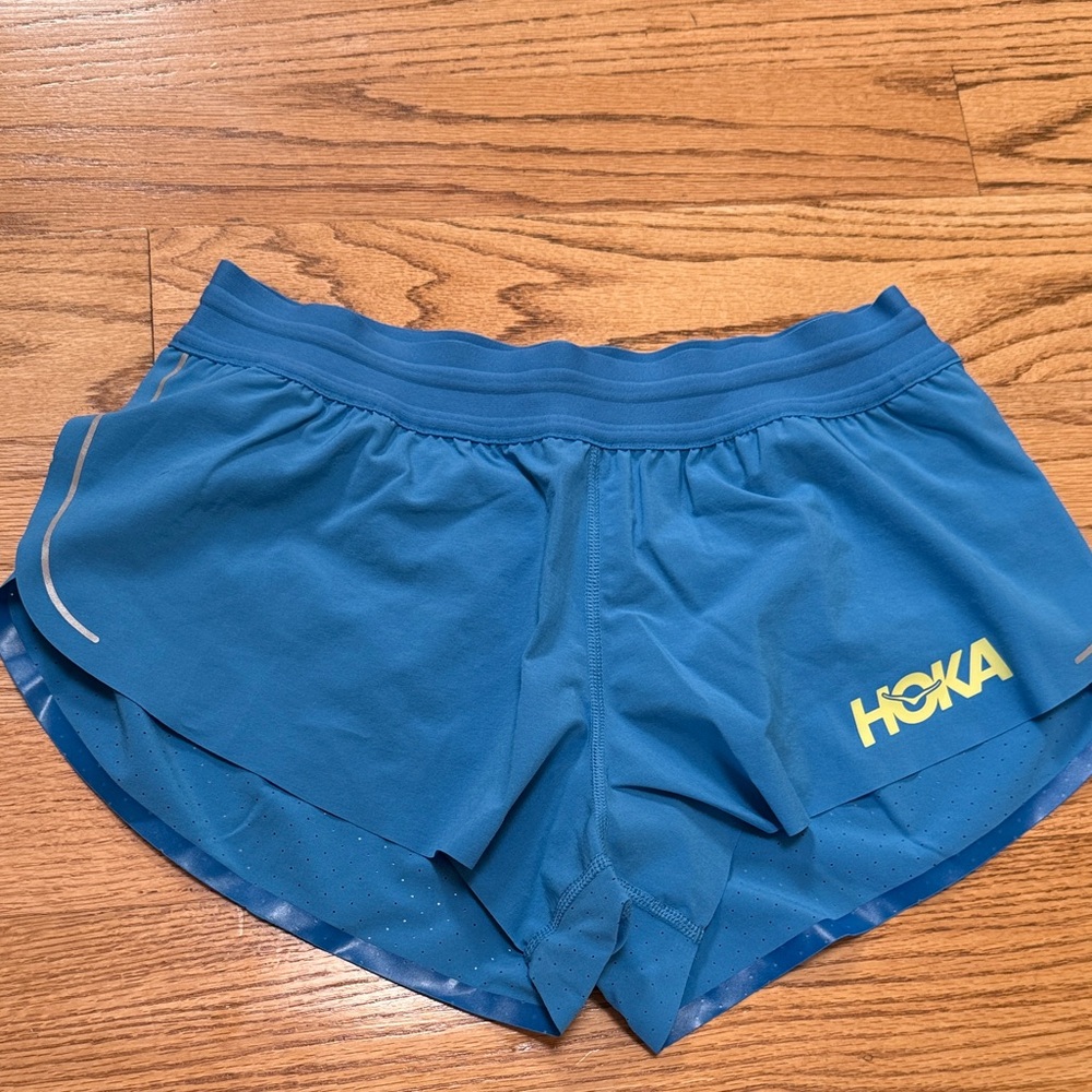 HOKA Women's Athletic Running Shorts — Blue